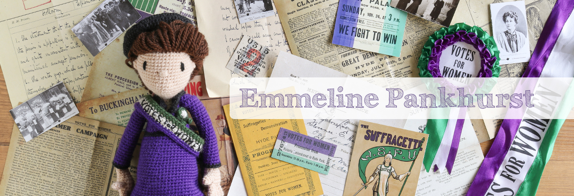 TOFT Crochet Emmeline Pankhurst Doll